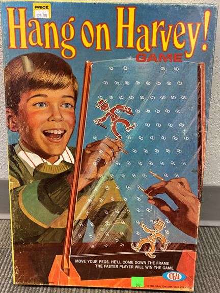 Vintage 1969 Hang On Harvey Board Game - Bartkus Auctioneers