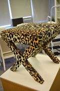 Cheetah Footstool / Vanity Chair