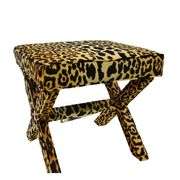 Cheetah Footstool / Vanity Chair