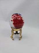 Murano Art 3" Glass Ball Marble Handmade Signed by Artist Paperweight