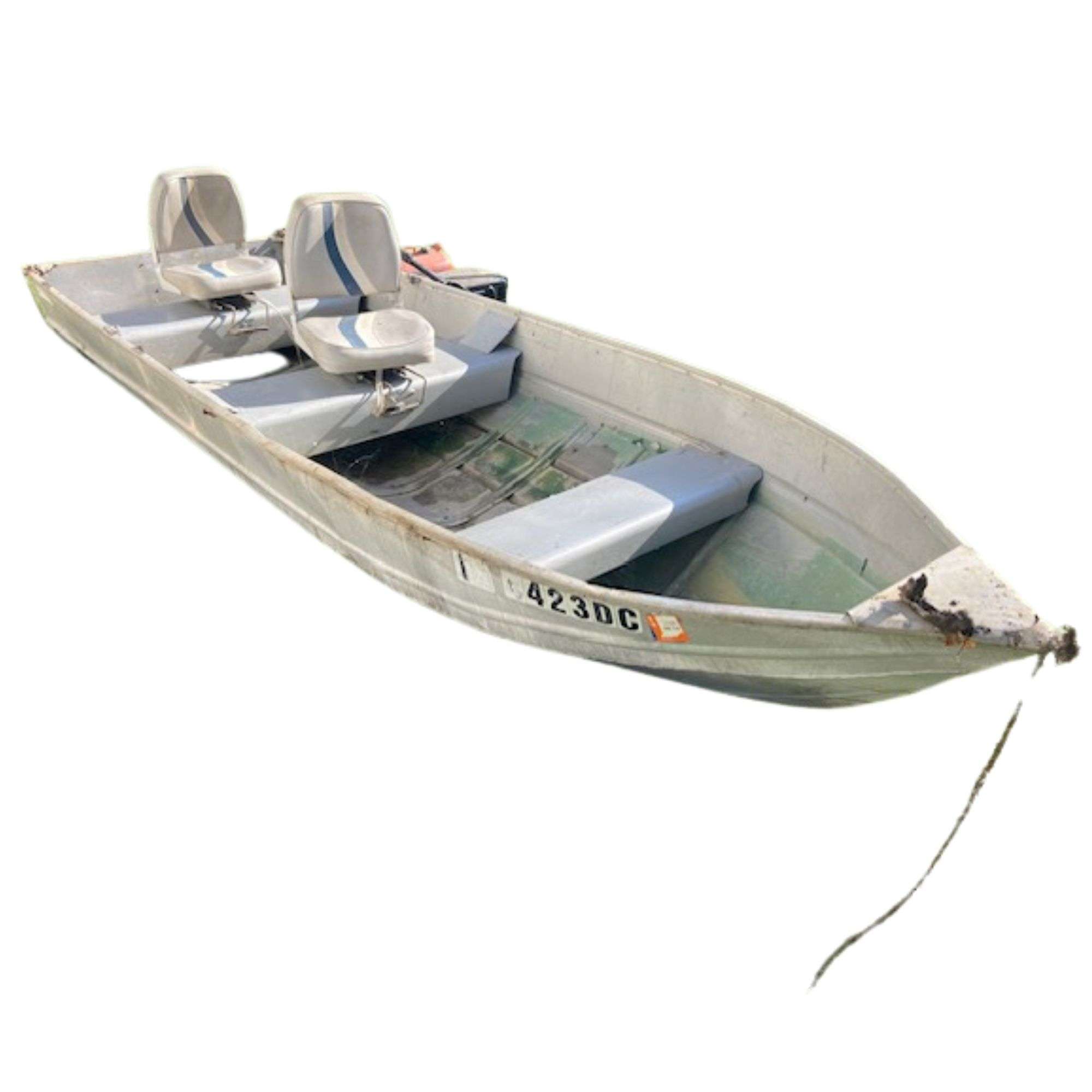 Sea Nymph 13' Aluminum Fishing Boat - Bartkus Auctioneers