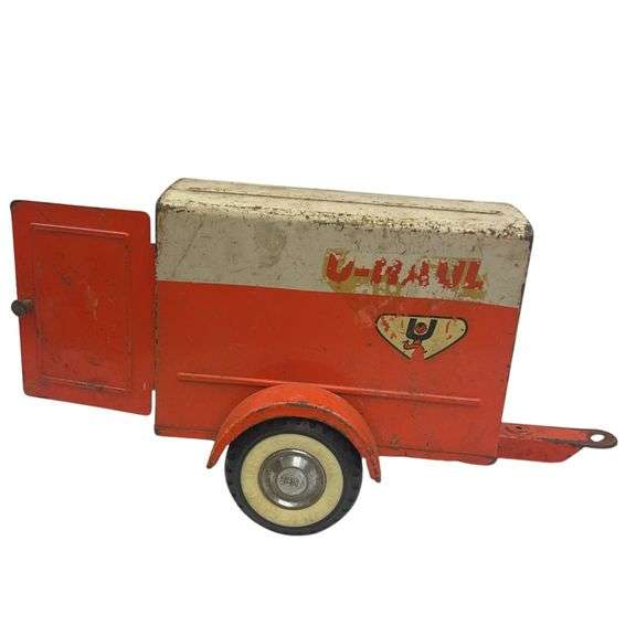 Vintage Nylint U-Haul Trailer Covered & Door