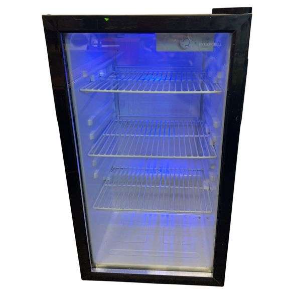 Ever Chill JC-90 Wine Beer Soda Cooler Glass Door Lighting