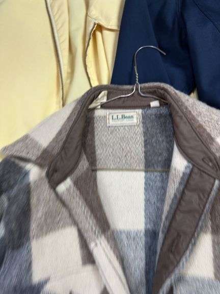 LOT Vintage Farm Jacket Clothing: LL Bean Flannel Mechanics Lightweight Windbreakers 1960s 70s