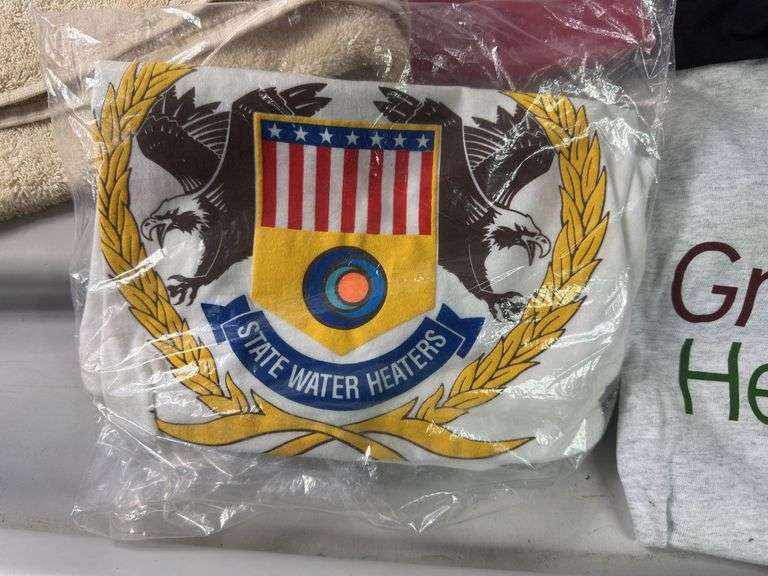 LOT Vintage Plumber Plumbing Co Give-Away Rep Shirts Towel Kohler Jacuzzi