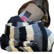 Misc Box of Afghan Seat Cushions T Shirts ++