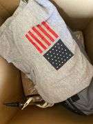 Misc Box of Afghan Seat Cushions T Shirts ++