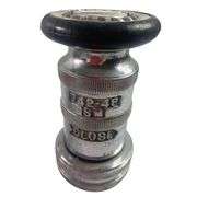 Vintage Fire Hose Nozzle Spray Chrome Firefighter