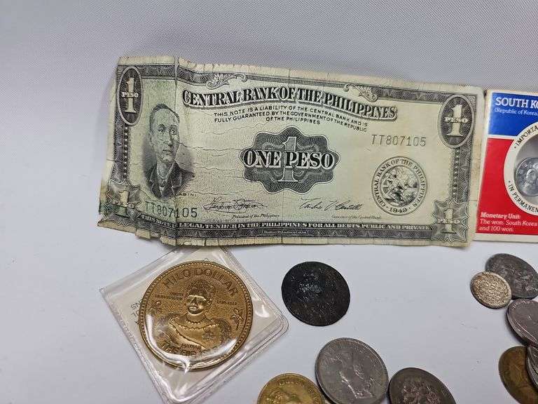 Misc Foreign Non-US Coins & Bill