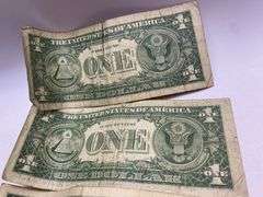 LOT of QTY=4: (J) 1963B $1 Federal Reserve Barr Note