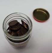 Jar of Antique US Indian Head Cents Penny Pennies