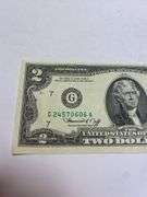 Uncirculated Apr 13 1976 $2 Bill First Day Issue with Chemistry Stamp Huntertown Indiana