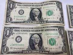 1963B Complete $1 Federal Reserve Barr Note Set