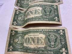 LOT of QTY=4: (J) 1963B $1 Federal Reserve Barr Note
