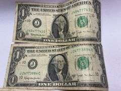 LOT of QTY=4: (J) 1963B $1 Federal Reserve Barr Note