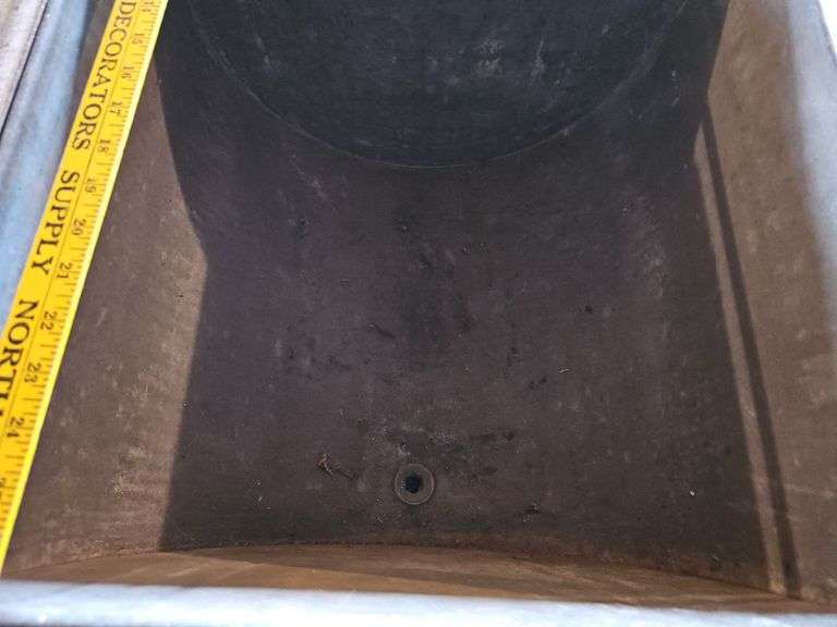 Primitive Kitchen Double Sink with Rolling Frame & Tray
