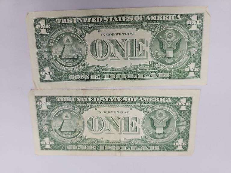 QTY=2 1957 Blue $1 Silver Certificates