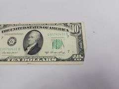 1950 A Series US $10 Bill Ten Hamilton Currency