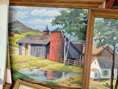 Pickers LOT: Vintage Wall Art Mosaic Paint By Number Birds Ladies
