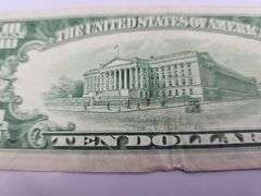 1950 A Series US $10 Bill Ten Hamilton Currency