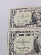 QTY=2 1957 Blue $1 Silver Certificates