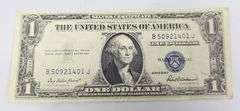 CRISP 1935 F Series Blue Seal $1 Silver Certificate