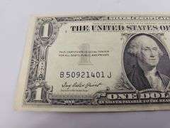 CRISP 1935 F Series Blue Seal $1 Silver Certificate