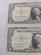 QTY=2 1957 Blue $1 Silver Certificates