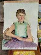 Pickers LOT: Vintage Wall Art Mosaic Paint By Number Birds Ladies
