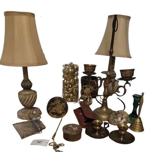 Pickers LOT: Christmas & Gold Brass Decor Vintage Smalls