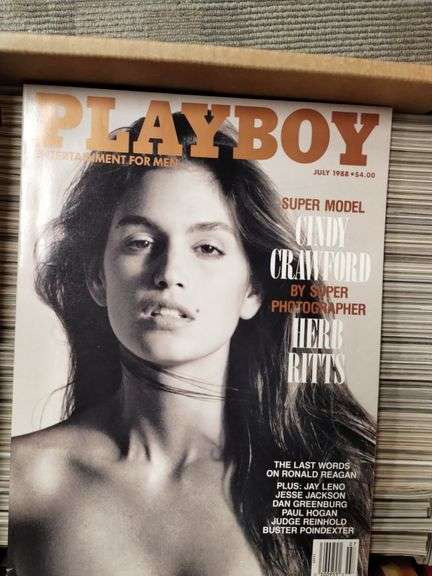 Box of Playboy Magazines 1990s