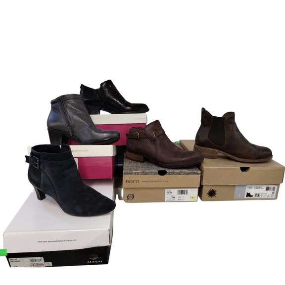 Shoes 5pr 7.5 Ladies Booties Born UGG Alfani Naturalizer Boxed