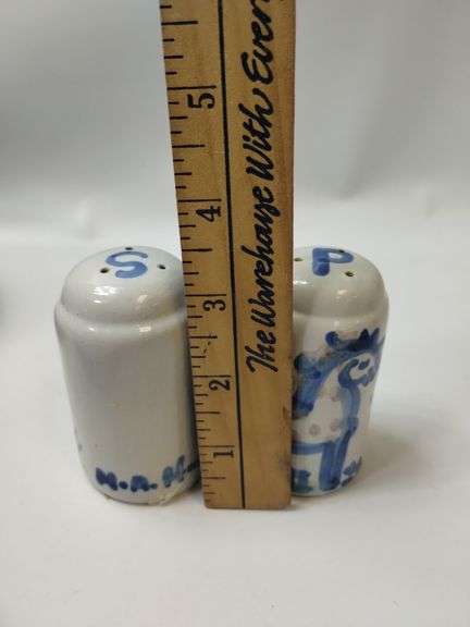 Hadley Pottery Country Scene Horse Cow Cups Plates Bowls S/P