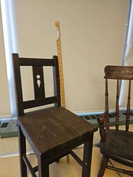 2 Antique Childs Chairs Rocking