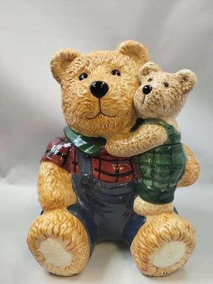 Pickers LOT: 3 Cookie Jars Bears Vintage McCoy Apple Peach