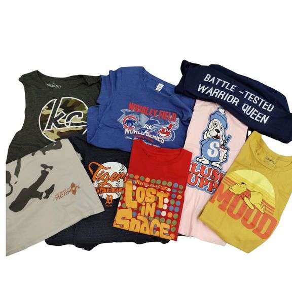 Ladies Clothing LOT Novelty T-Shirts Slush Puppie Pooh Lost in Space