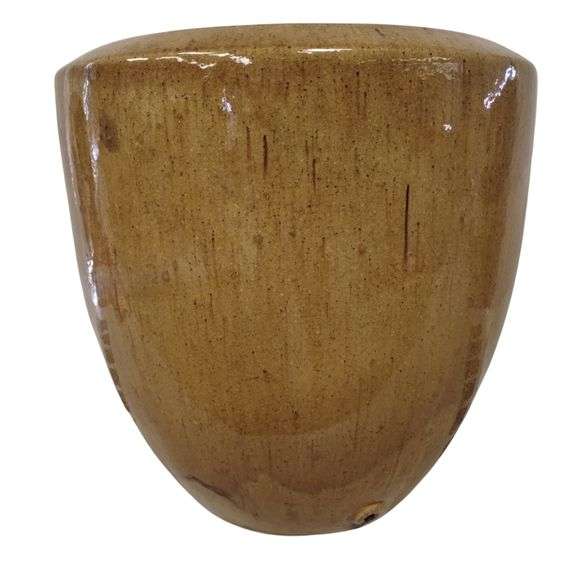 Decor Planter Glazed Stoneware Pottery Drain 15" Heavy