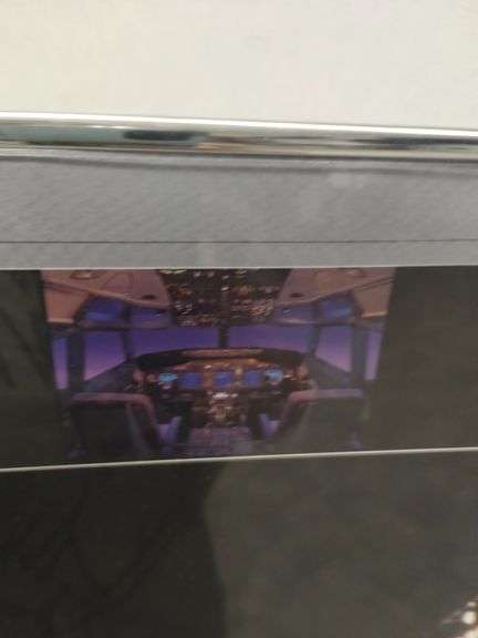 Decor Wall Art 2 Framed BOEING Airplane Photos 737 Company Employee