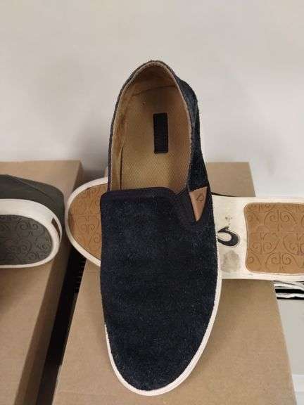 Shoes 2pr 7.5 OLUKAI Pehuea Leather Sneaker Loafers Boxed