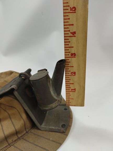 Antique West Virginia Coal Miners Cap Tea Pot Oil Lamp