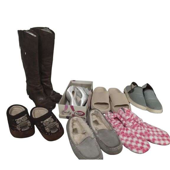 Ladies Footwear LOT Boots to Slippers Naturalizer Ugg Sz 7-8