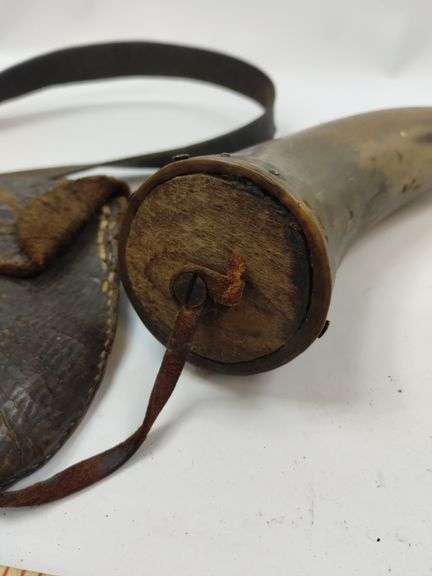 Antique Musket Ball Pouch Powder Horn Mold Bullet Casing Scoop