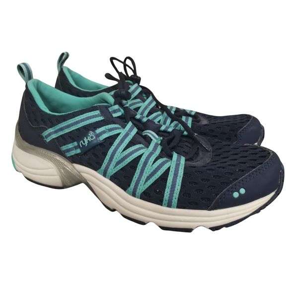 Women's Ryka Hydro Sport Size 7.5 Shoes Navy Aqua