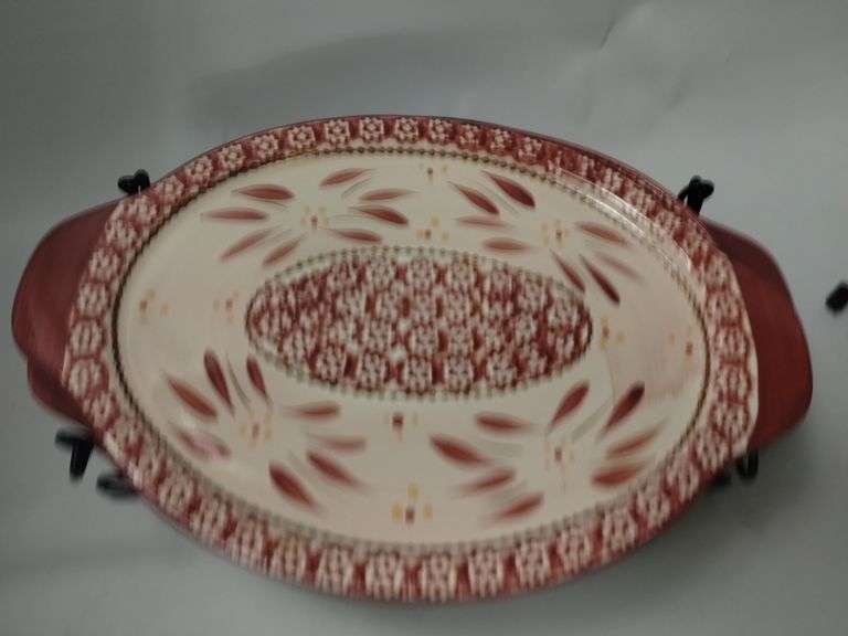 Temptations Casserole Bakeware Old World Lids Bases Ovals  Set of 3