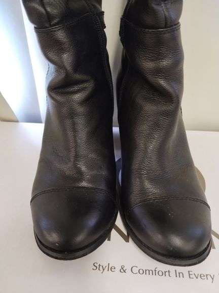 Shoes 7.5 Giani Bernini Boot Equestrian Ellee Black Boxed