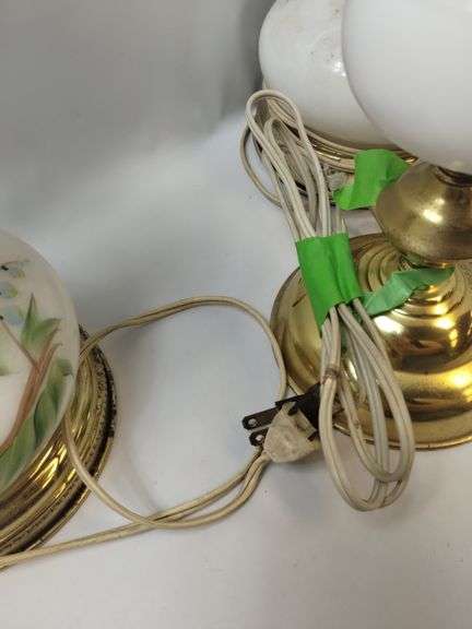 Pickers LOT: Vintage Antique Lamps Lighting Shades Decor