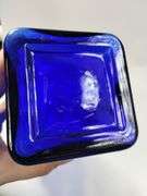 Casadis Milano Cobalt Blue Glass Spaghetti Canister *Chip