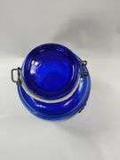 Casadis Milano Cobalt Blue Glass Canister Baril de Fruits Cookie Jar