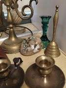 Pickers LOT: Christmas & Gold Brass Decor Vintage Smalls