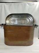 Embossed Cream City Copper Boiler Steel Lid Wood Handles PAT Jan 26 08